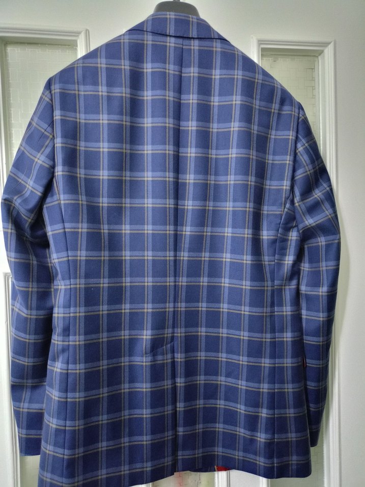 Karaca marka 48 beden Lacivert Ekose Desenli Erkek Ceket - Görsel 2