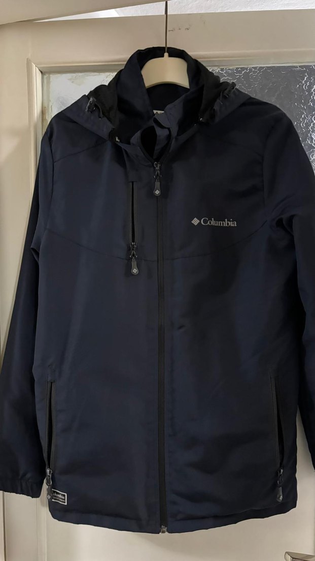 Columbia Erkek Lacivert Fermuarlı Yağmurluk - Görsel 3