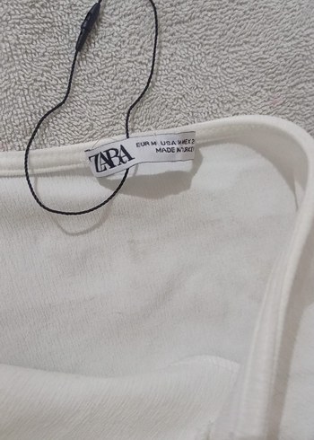 Zara Beyaz Mini Elbise - Görsel 2