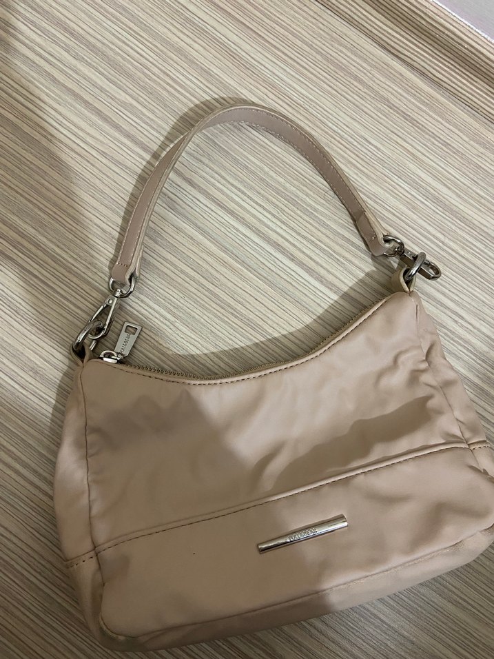 Bej Minimalist Kadın Omuz Çantası - Görsel 2