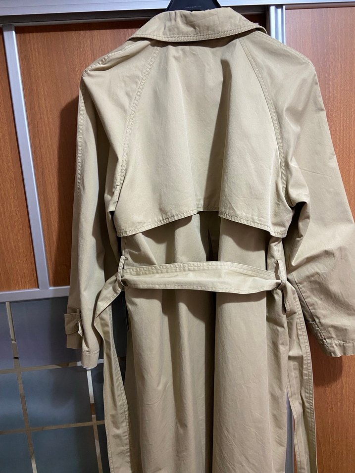 Bej Midi Kadın Trençkot - Görsel 5