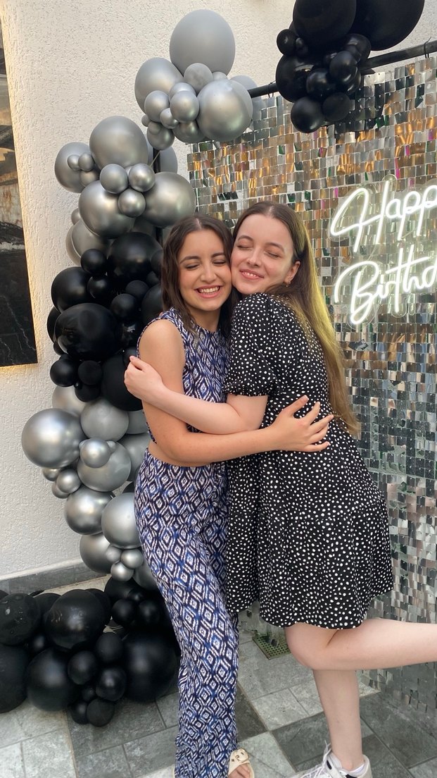 Siyah Puantiyeli Uzun Salaş Elbise - Görsel 4