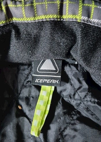 yeşil kareli Erkek Kayak Montu, Fermuarlı, Rahat Kesim - Görsel 2