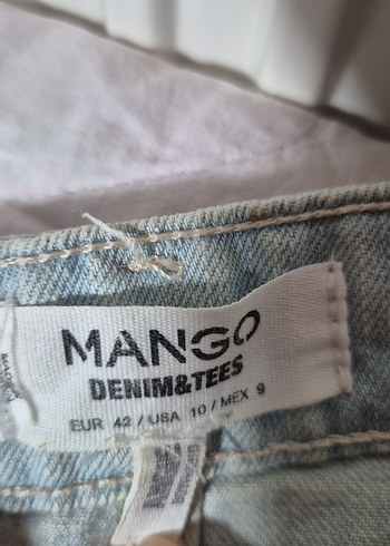 açık maviRahat Kesim Kadın Kot Pantolon - Görsel 2