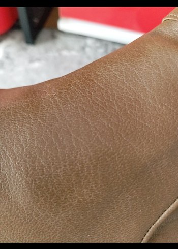 Kahverengi Tokalı Dolgu Topuk Kadın Bot - Görsel 4