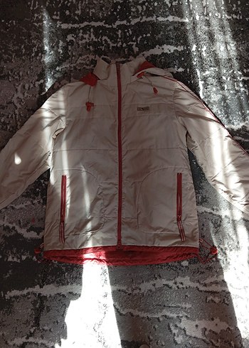 Kapüşonlu Fermuarlı Kadın Kış Ceketi - Görsel 4