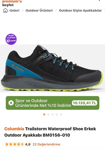 Columbia Siyah Spor Outdoor Ayakkabı - Görsel 4