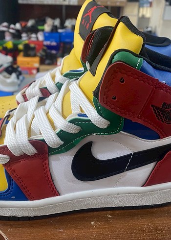 Renkli Air Jordan Basketbol Ayakkabısı - Görsel 4