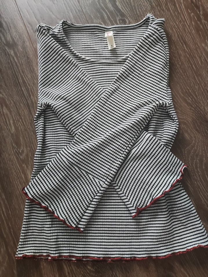 çizgili Uzun Kollu Bluz - Görsel 2