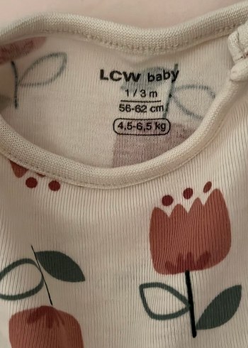 Uzun Kollu Çiçek Desenli Bebek Body - Görsel 2