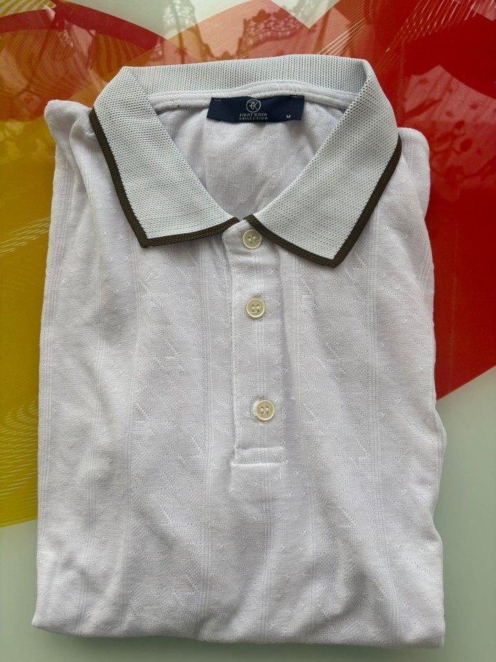 Düğmeli Beyaz kısa kol lacoste - Görsel 2