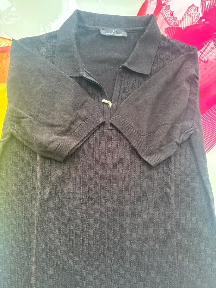 Siyah Kısa Kollu Erkek Gömlek - Görsel 3