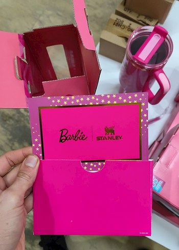 Pembe Barbie Stanley Termos Şişe - Görsel 7