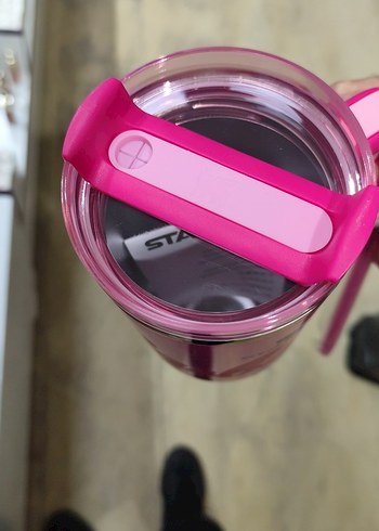 Pembe Barbie Stanley Termos Şişe - Görsel 4