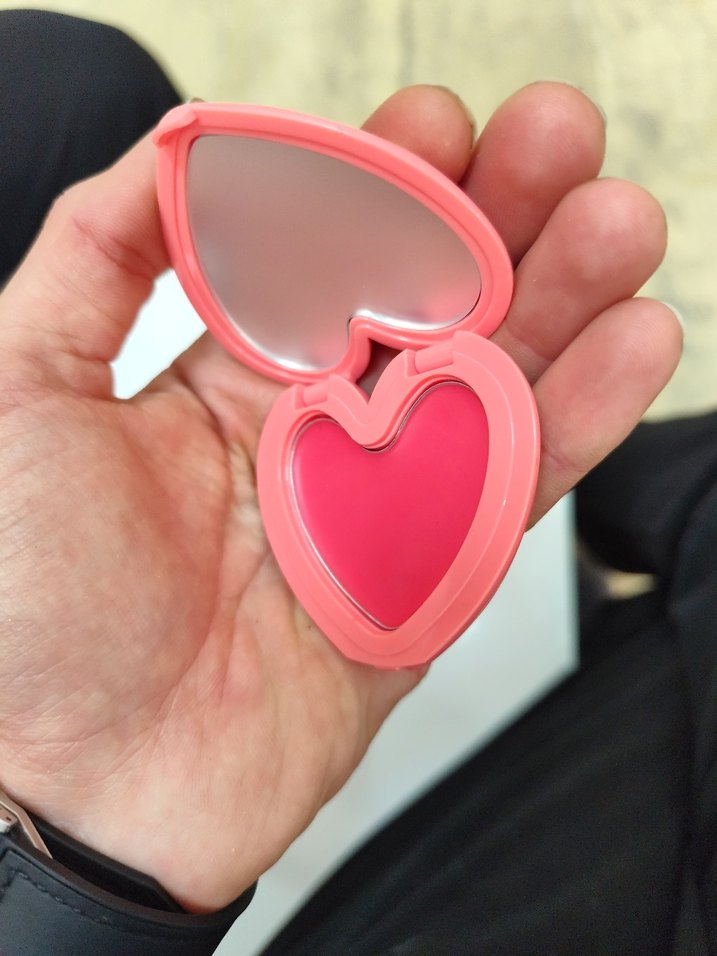 SHEGLAM Kalp Şekilli Pembe Allık - Görsel 5