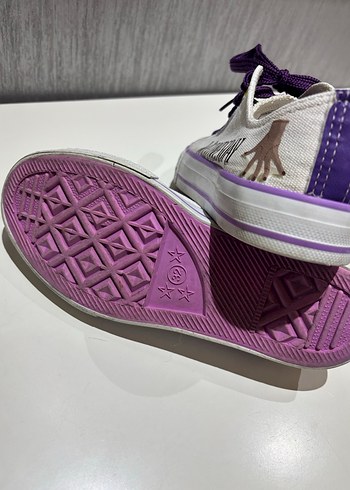 Mor Bağcıklı Kız Çocuk Spor Ayakkabı - Görsel 4