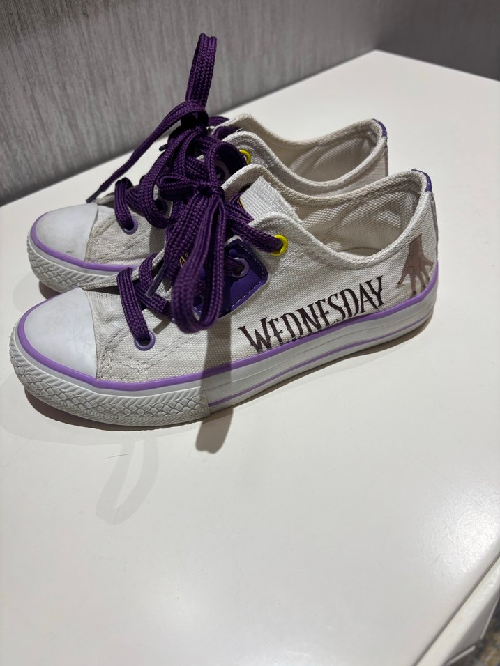 Mor Bağcıklı Kız Çocuk Spor Ayakkabı - Görsel 3