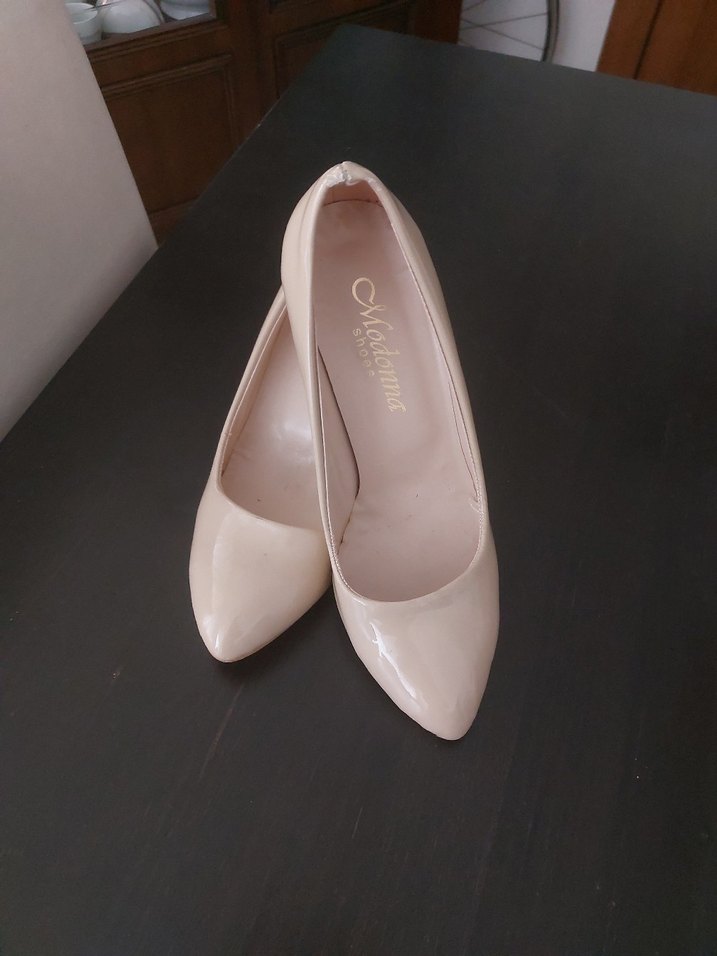 Bej Stiletto Topuklu Kadın Ayakkabı - Görsel 2