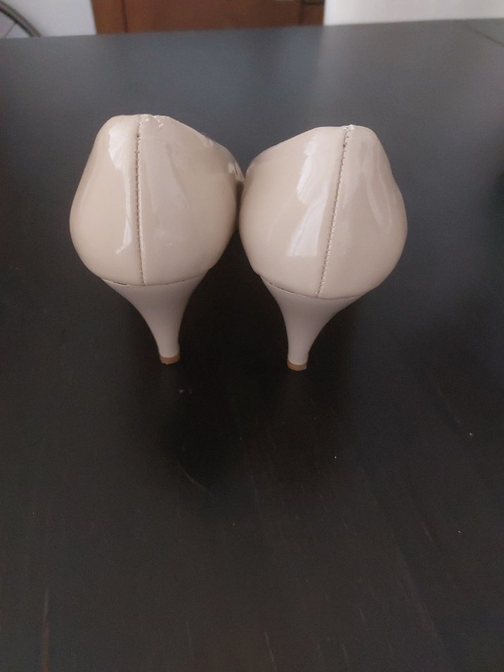 Bej Stiletto Topuklu Kadın Ayakkabı - Görsel 3