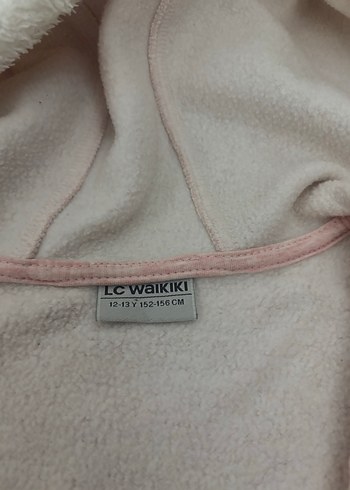 Kapüşonlu Pembe Kız Çocuk Triko Yelek - Görsel 2