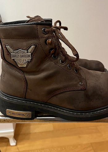 Harley Davidson Kahverengi Biker Bot - Görsel 2