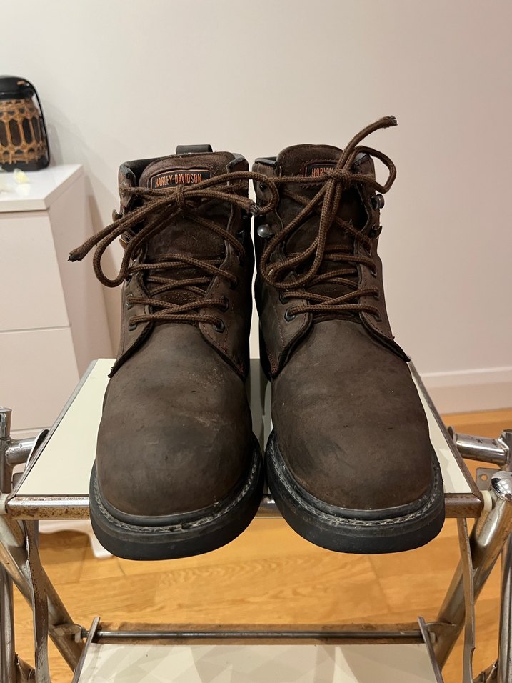 Harley Davidson Kahverengi Biker Bot - Görsel 4