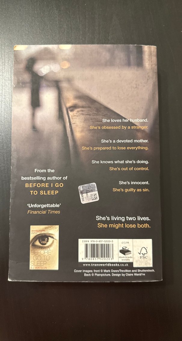 Second Life - SJ Watson - Görsel 2