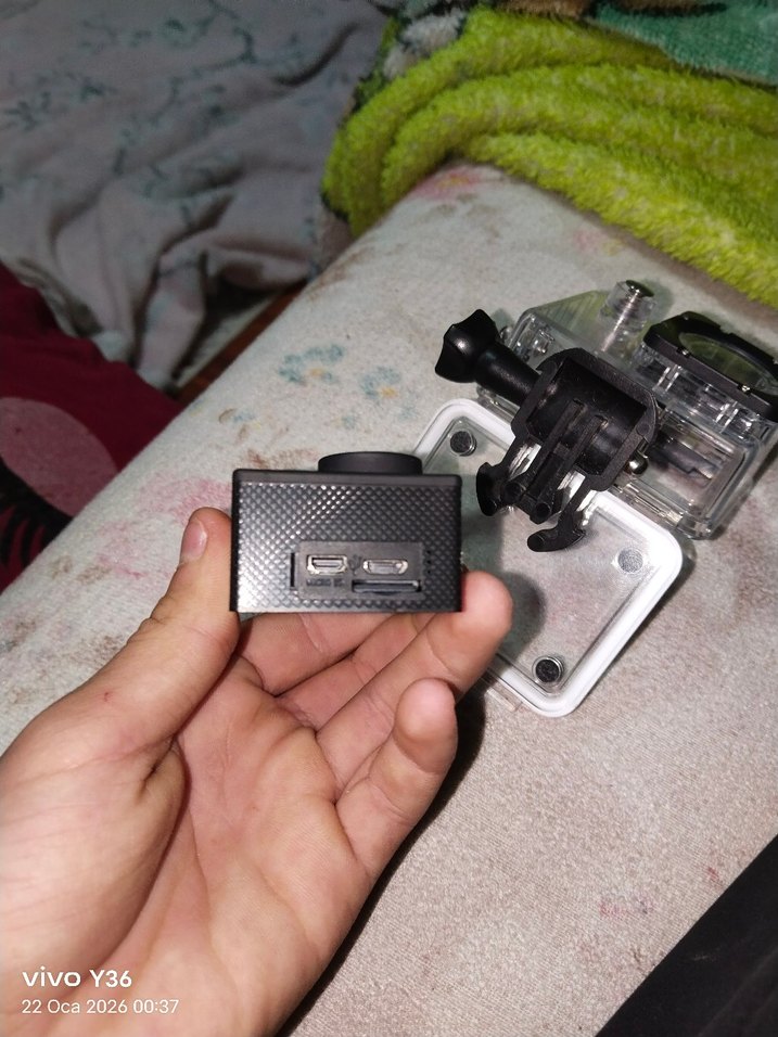 Siyah Gri Aksiyon Kamerası Su Geçirmez Kılıf - Görsel 4