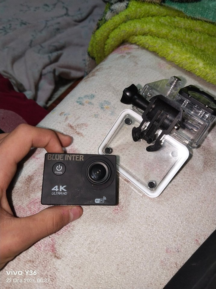 Siyah Gri Aksiyon Kamerası Su Geçirmez Kılıf - Görsel 3