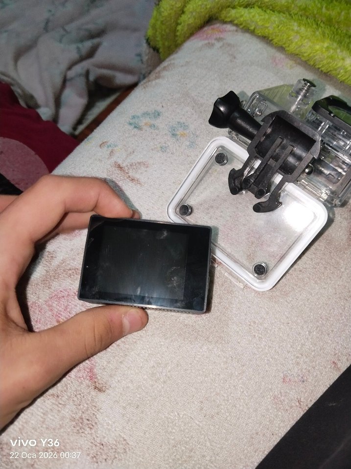 Siyah Gri Aksiyon Kamerası Su Geçirmez Kılıf - Görsel 2