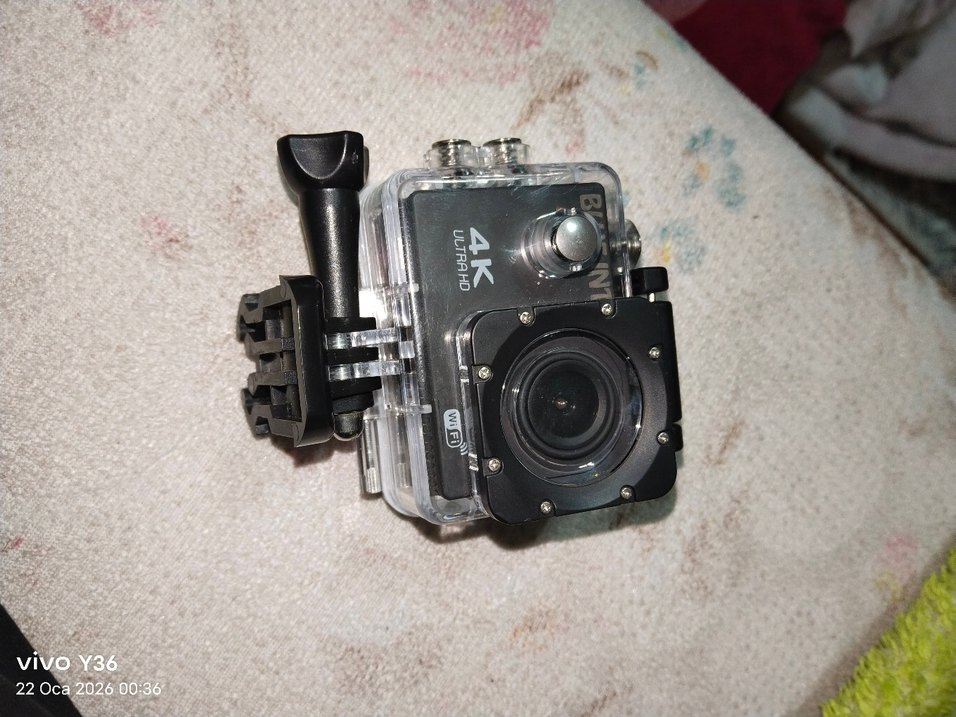 Siyah Gri Aksiyon Kamerası Su Geçirmez Kılıf - Görsel 5