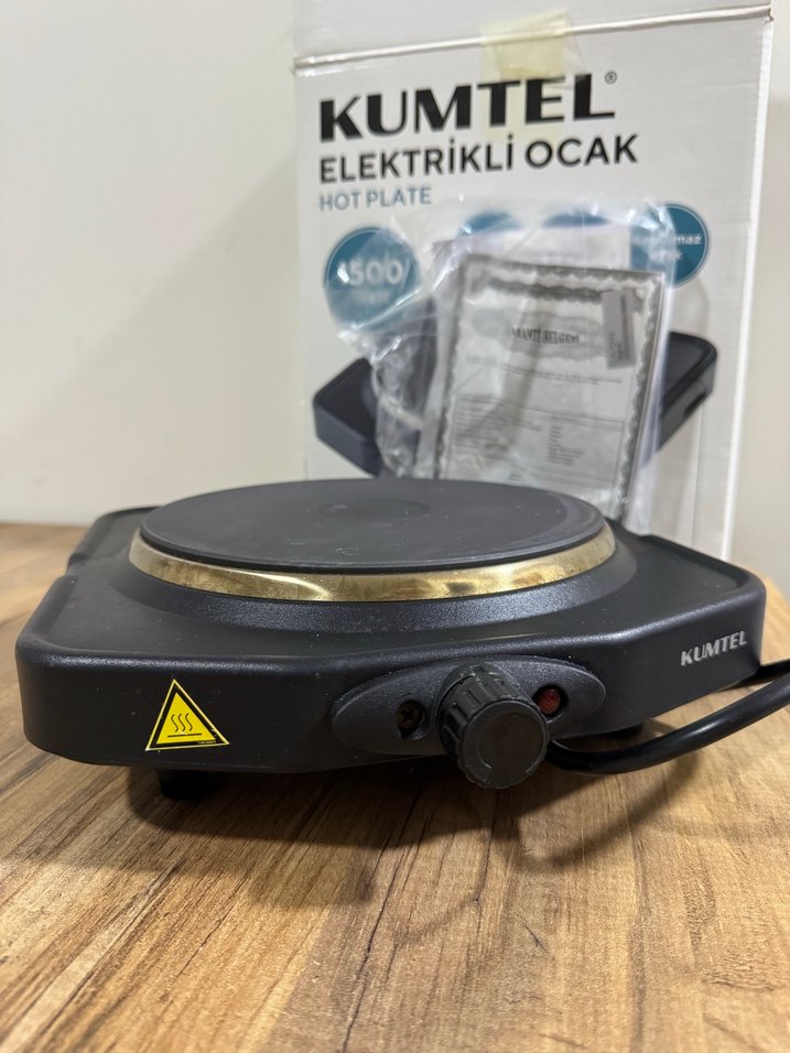 Kumtel 1500W Ayarlanabilir Termostatlı Elektrikli Ocak - Görsel 4