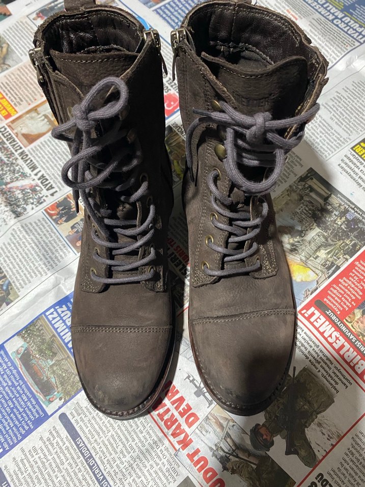 Kahverengi Tokalı Kauçuk Bot - Görsel 5