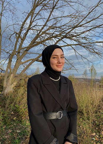 Manuka Siyah Dad Blazer Ceket - Görsel 4