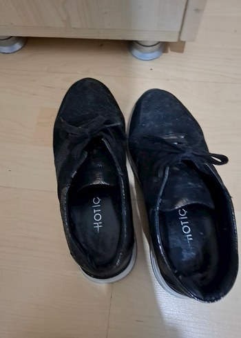 Hotiç Siyah Bagcikli Minimal Sneaker