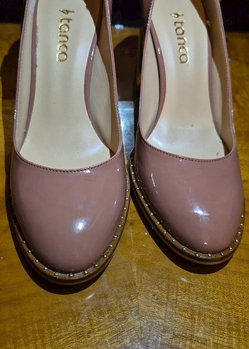 Klasik Bej Tokalı Yüksek Topuklu Stiletto Sıfır ürün - Görsel 6