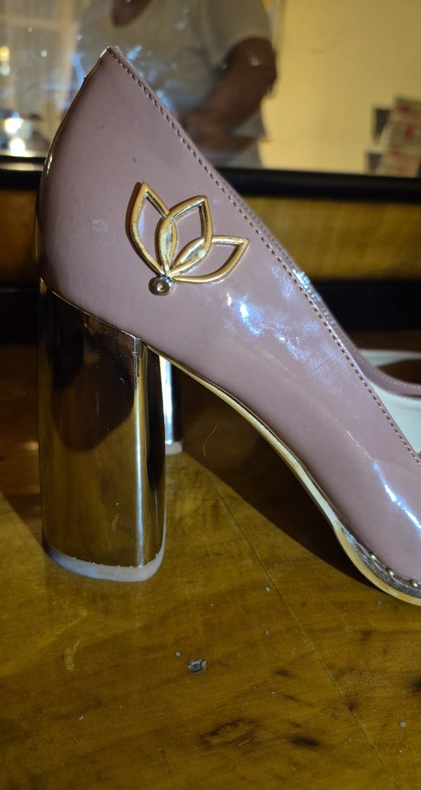 Klasik Bej Tokalı Yüksek Topuklu Stiletto Sıfır ürün - Görsel 2