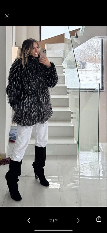 H&M kürk kaban
