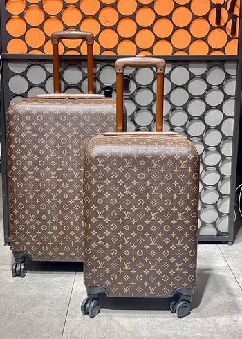 Louis Vuitton Kahverengi Klasik Desenli Valiz