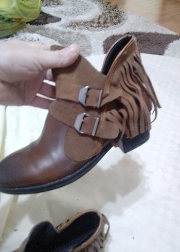 Siyah Yılan Desenli Tokalı Stiletto - Görsel 7