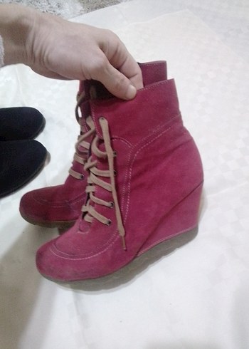 Siyah Yılan Desenli Tokalı Stiletto - Görsel 14