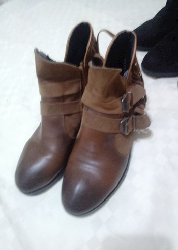 Siyah Yılan Desenli Tokalı Stiletto - Görsel 11