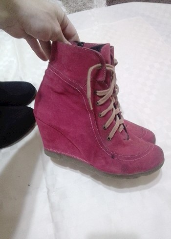 Siyah Yılan Desenli Tokalı Stiletto - Görsel 12