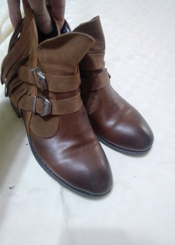 Siyah Yılan Desenli Tokalı Stiletto - Görsel 9