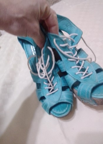 Siyah Yılan Desenli Tokalı Stiletto - Görsel 4