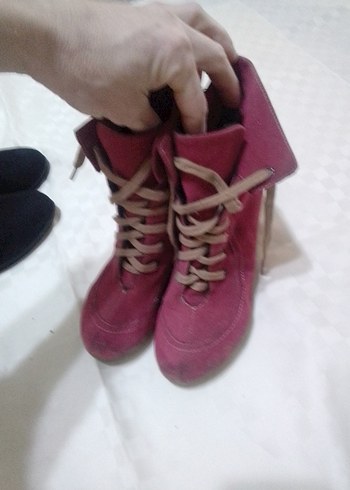 Siyah Yılan Desenli Tokalı Stiletto - Görsel 15