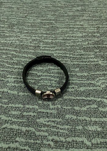 Siyah Erkek Bileklik Atatürk - Görsel 2