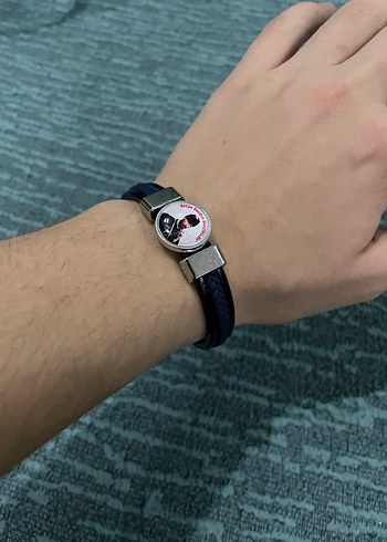 Siyah Erkek Bileklik Atatürk - Görsel 3