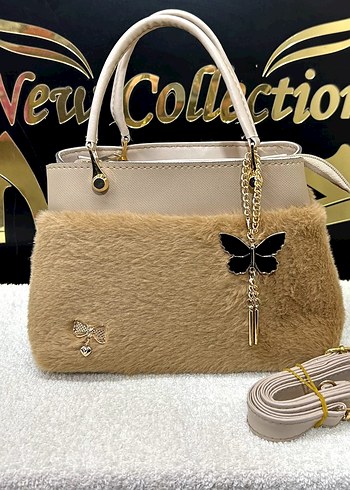 Kürk Detaylı Leopar Desenli Kadın Çanta - Görsel 6