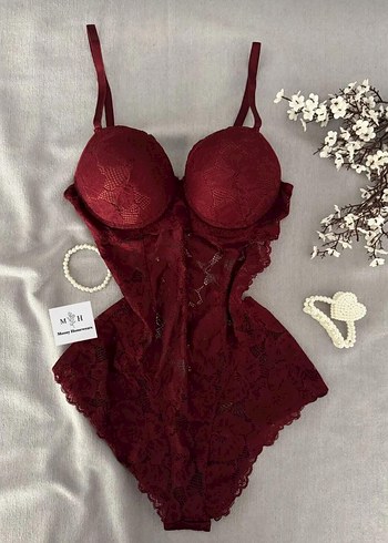 Pastel Pembe Dantel Midi Büstiyer - Görsel 5